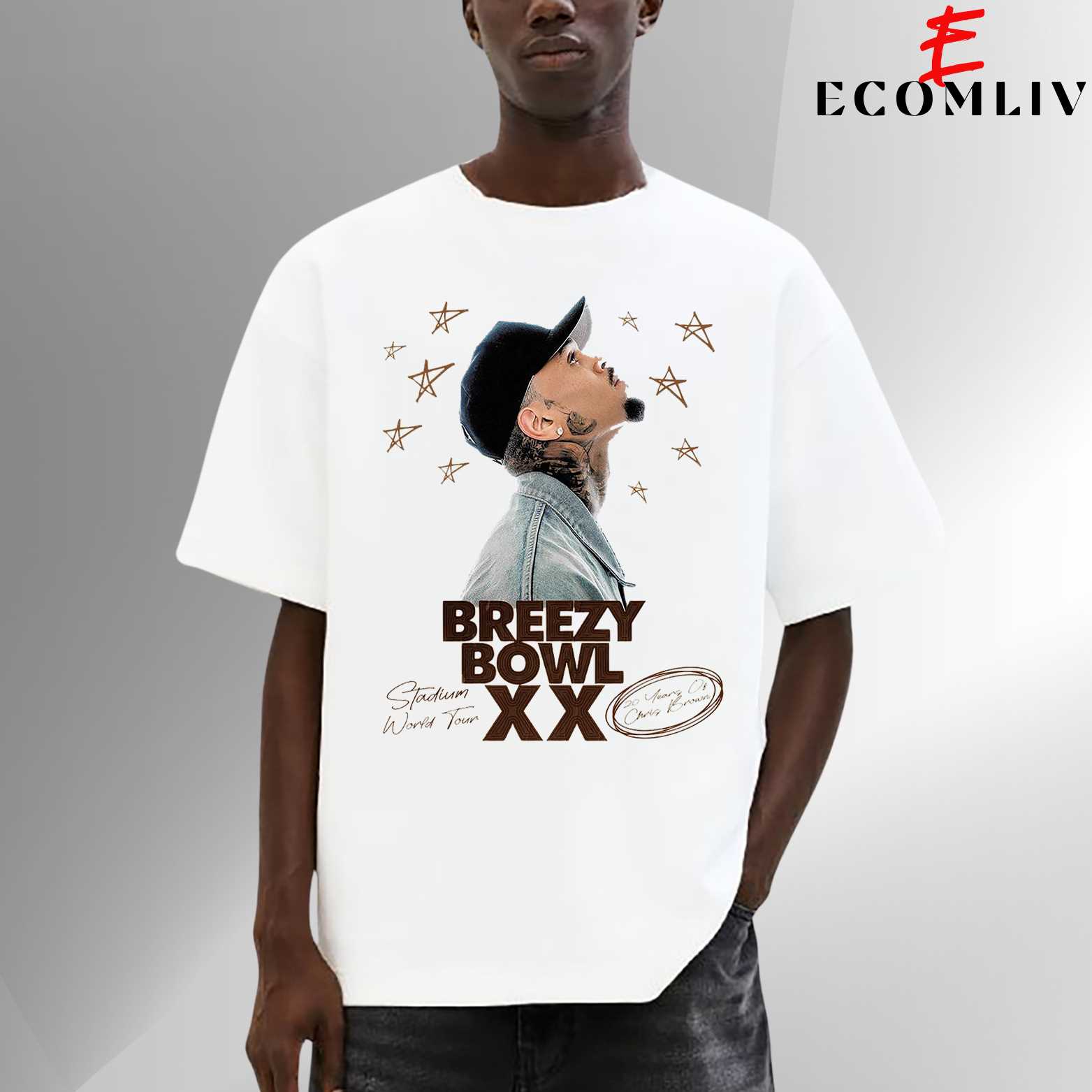 Breezy Bowl Xx Music Tour Tee, Chris Brown Legacy Shirt, 2025 Merch